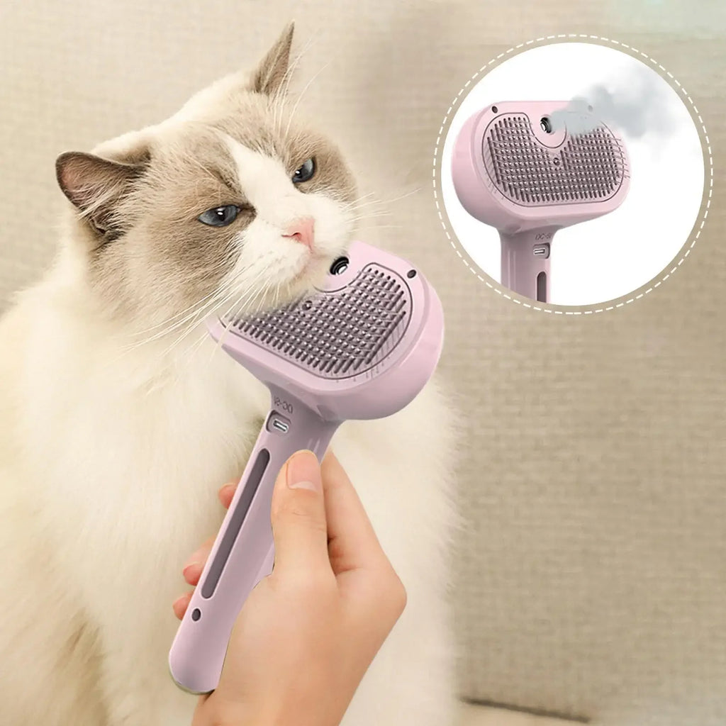 Brosse vapeur pour chien, brosse électrique 3 en 1 pour poils de chat, avec  Massage.