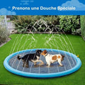 Piscine Gonflable Chien Tapis Pulvérisation | Jeu Eau Été | Petivo-anima